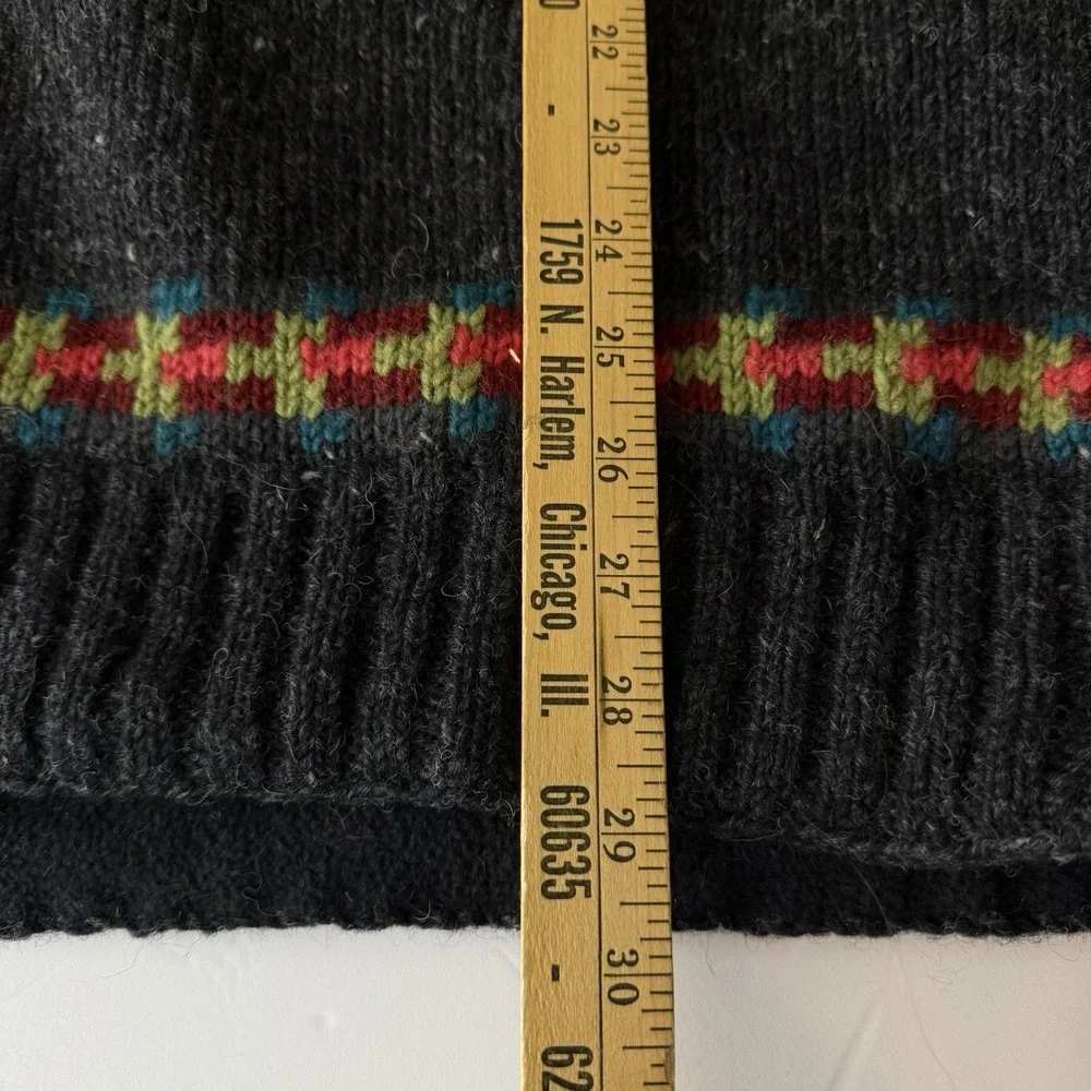 Lost Horizons Handcrafted Wool Jacket XXL Fleece Lined Nepal Deer Floral - Picture 10 of 11